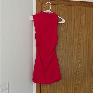 Elegant Red Sleeveless Dress